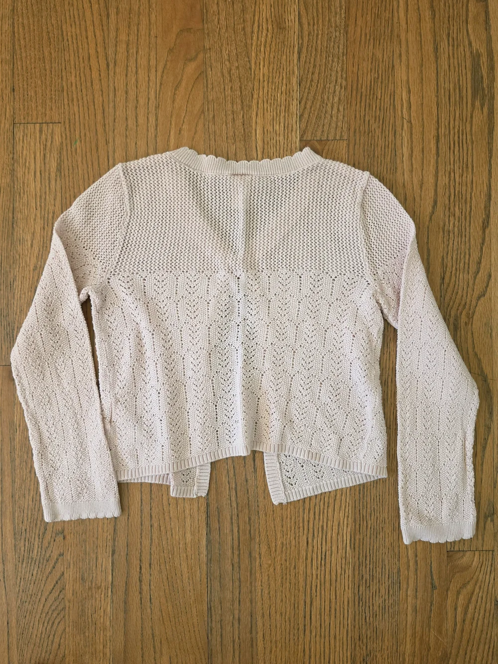OshKosh Light Pink Open-Front Knit Cardigan with Camisole Size 6